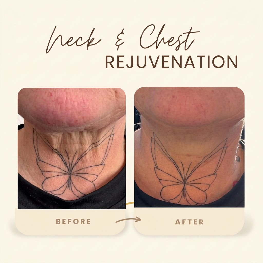 Neck & Chest Rejuvenation — before and after